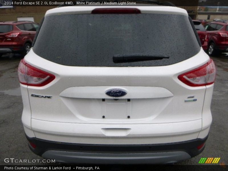 White Platinum / Medium Light Stone 2014 Ford Escape SE 2.0L EcoBoost 4WD