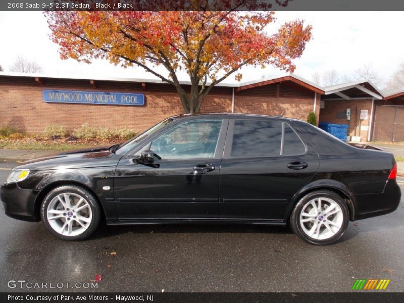 Black / Black 2008 Saab 9-5 2.3T Sedan