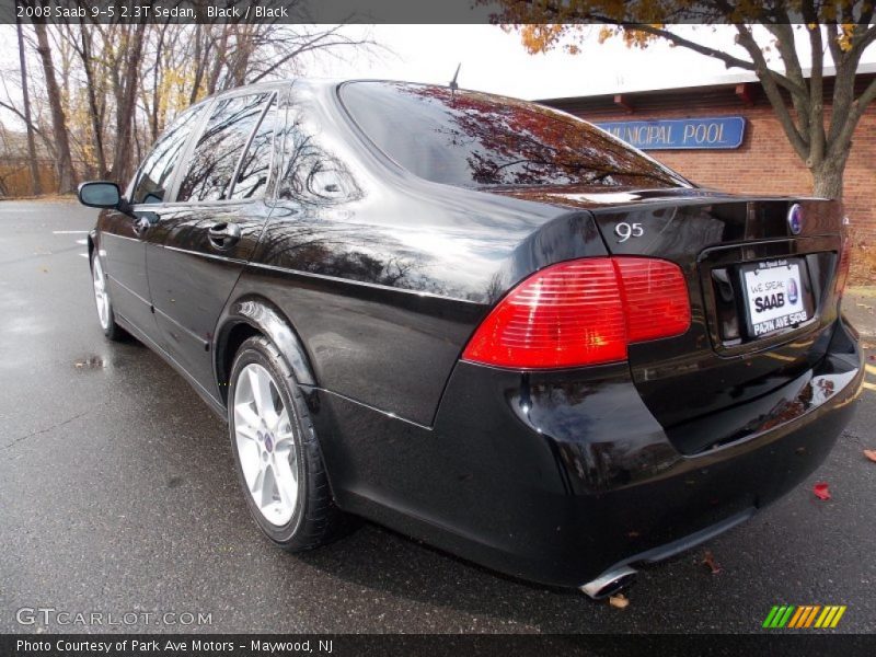 Black / Black 2008 Saab 9-5 2.3T Sedan