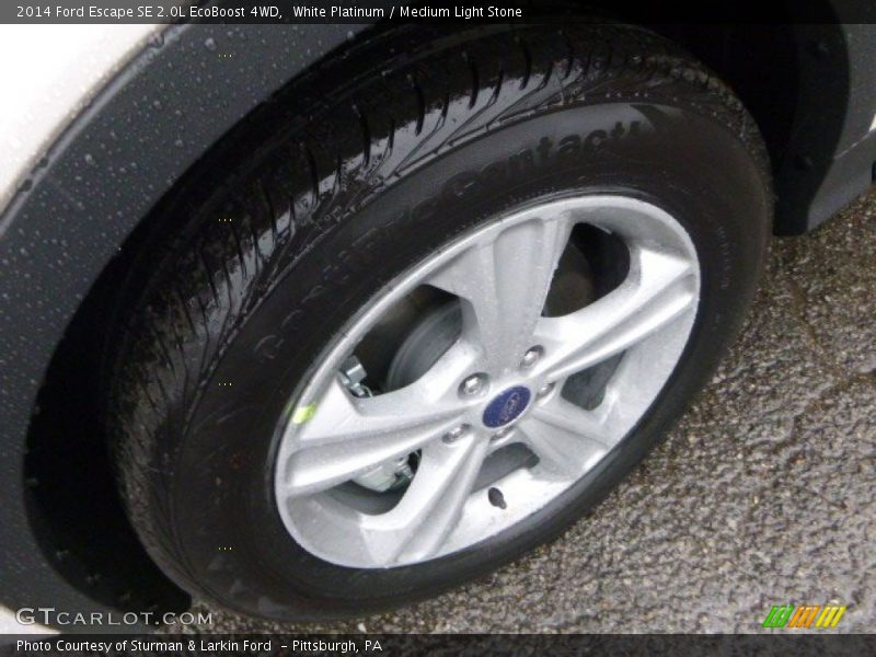 White Platinum / Medium Light Stone 2014 Ford Escape SE 2.0L EcoBoost 4WD