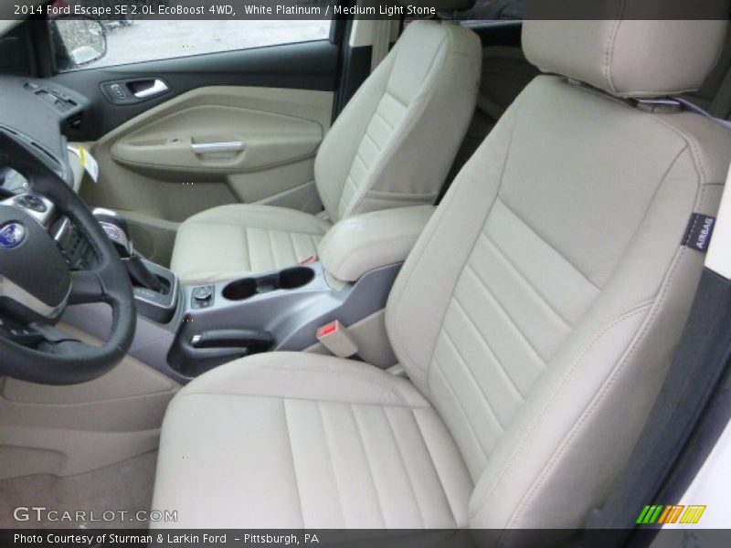 White Platinum / Medium Light Stone 2014 Ford Escape SE 2.0L EcoBoost 4WD