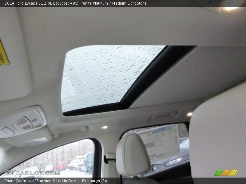 White Platinum / Medium Light Stone 2014 Ford Escape SE 2.0L EcoBoost 4WD
