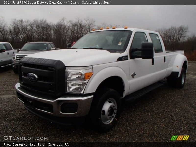 Oxford White / Steel 2014 Ford F350 Super Duty XL Crew Cab 4x4 Dually