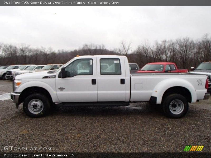  2014 F350 Super Duty XL Crew Cab 4x4 Dually Oxford White