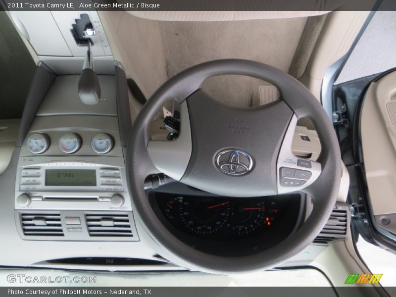 Aloe Green Metallic / Bisque 2011 Toyota Camry LE