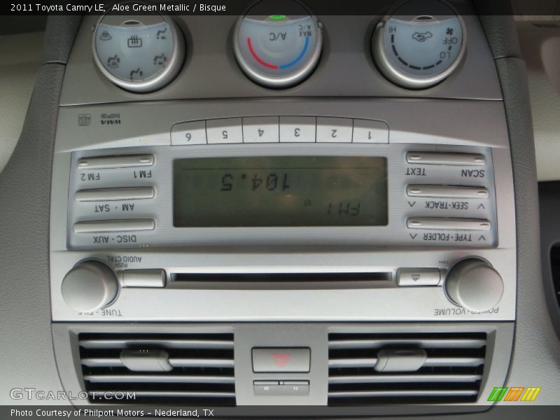 Aloe Green Metallic / Bisque 2011 Toyota Camry LE