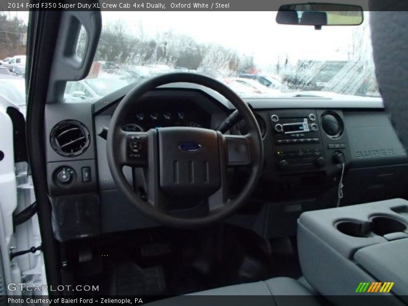 Oxford White / Steel 2014 Ford F350 Super Duty XL Crew Cab 4x4 Dually
