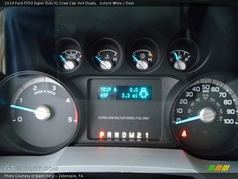 Oxford White / Steel 2014 Ford F350 Super Duty XL Crew Cab 4x4 Dually