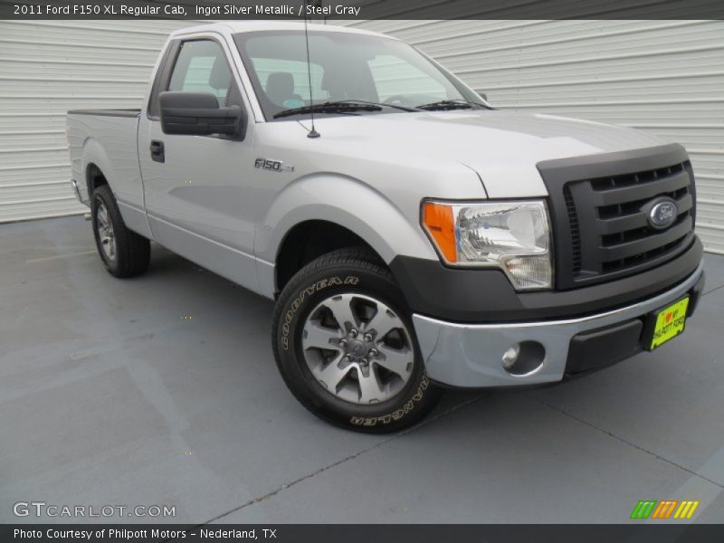 Ingot Silver Metallic / Steel Gray 2011 Ford F150 XL Regular Cab