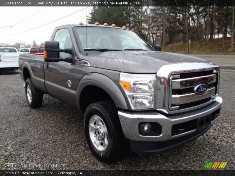 Front 3/4 View of 2014 F350 Super Duty XLT Regular Cab 4x4