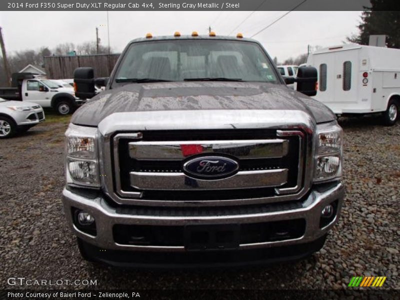 Sterling Gray Metallic / Steel 2014 Ford F350 Super Duty XLT Regular Cab 4x4