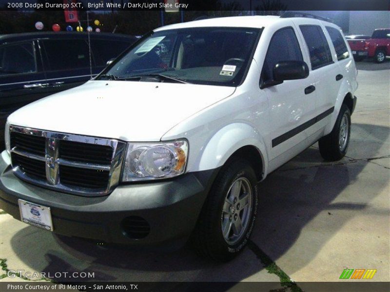 Bright White / Dark/Light Slate Gray 2008 Dodge Durango SXT