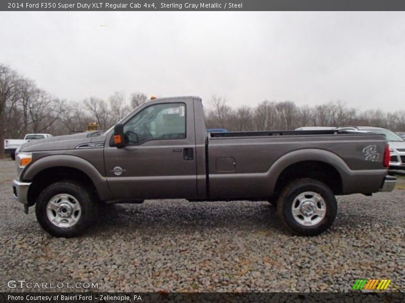 Sterling Gray Metallic / Steel 2014 Ford F350 Super Duty XLT Regular Cab 4x4