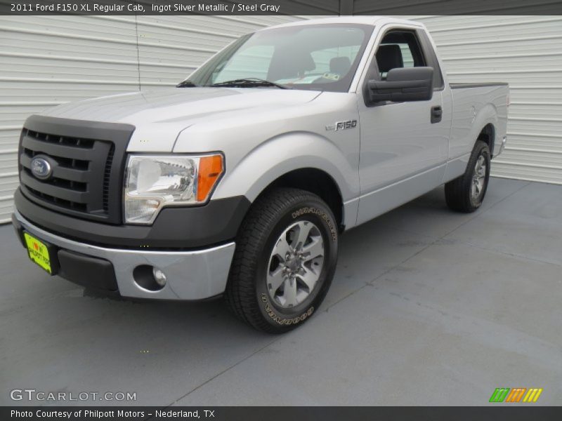 Ingot Silver Metallic / Steel Gray 2011 Ford F150 XL Regular Cab