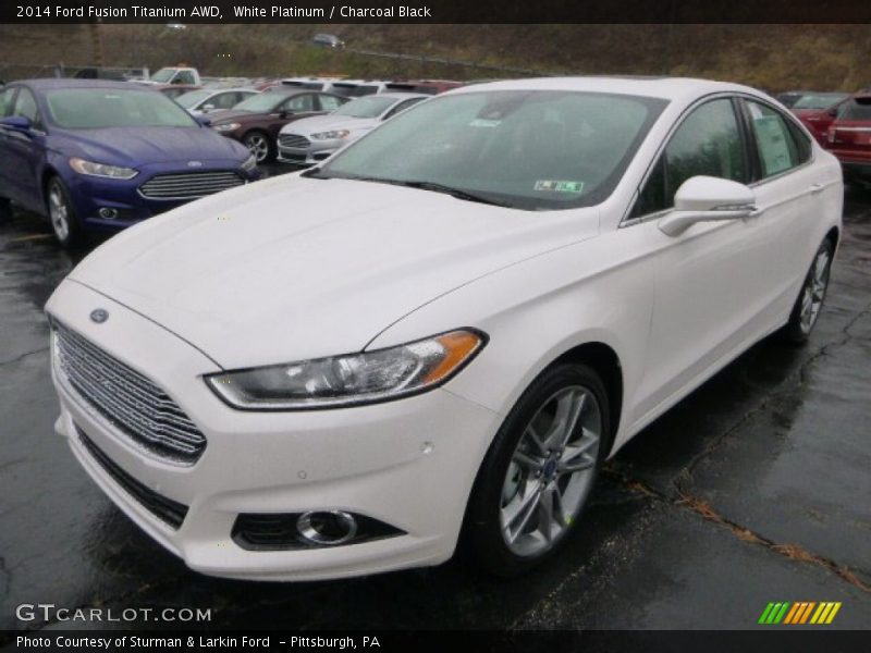 Front 3/4 View of 2014 Fusion Titanium AWD