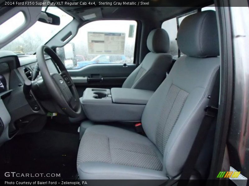 Sterling Gray Metallic / Steel 2014 Ford F350 Super Duty XLT Regular Cab 4x4