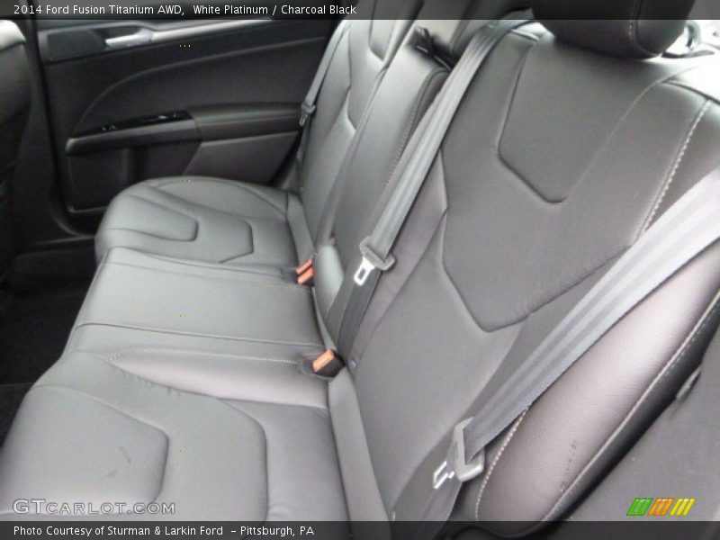 Rear Seat of 2014 Fusion Titanium AWD