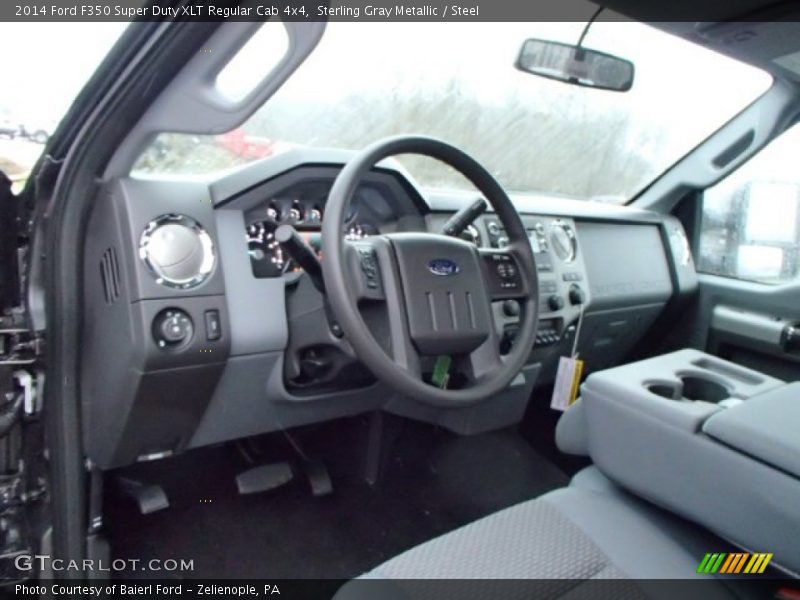 Sterling Gray Metallic / Steel 2014 Ford F350 Super Duty XLT Regular Cab 4x4