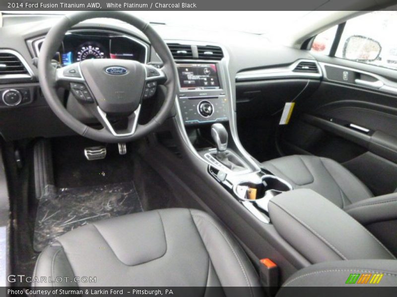 Charcoal Black Interior - 2014 Fusion Titanium AWD 