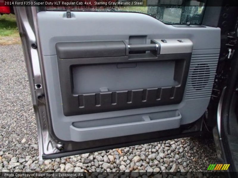 Sterling Gray Metallic / Steel 2014 Ford F350 Super Duty XLT Regular Cab 4x4