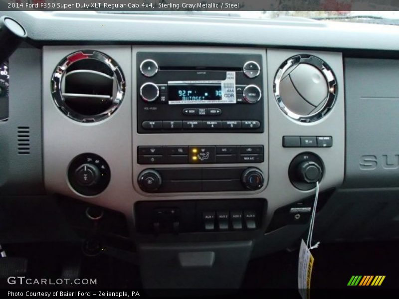 Sterling Gray Metallic / Steel 2014 Ford F350 Super Duty XLT Regular Cab 4x4