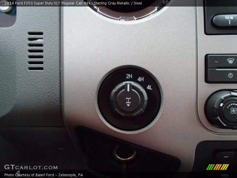 Sterling Gray Metallic / Steel 2014 Ford F350 Super Duty XLT Regular Cab 4x4