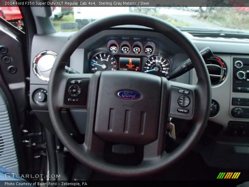 Sterling Gray Metallic / Steel 2014 Ford F350 Super Duty XLT Regular Cab 4x4