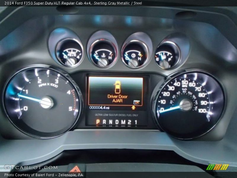 Sterling Gray Metallic / Steel 2014 Ford F350 Super Duty XLT Regular Cab 4x4