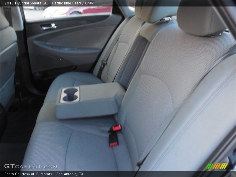 Pacific Blue Pearl / Gray 2013 Hyundai Sonata GLS