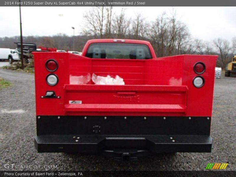 Vermillion Red / Steel 2014 Ford F250 Super Duty XL SuperCab 4x4 Utility Truck