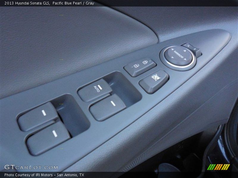 Pacific Blue Pearl / Gray 2013 Hyundai Sonata GLS