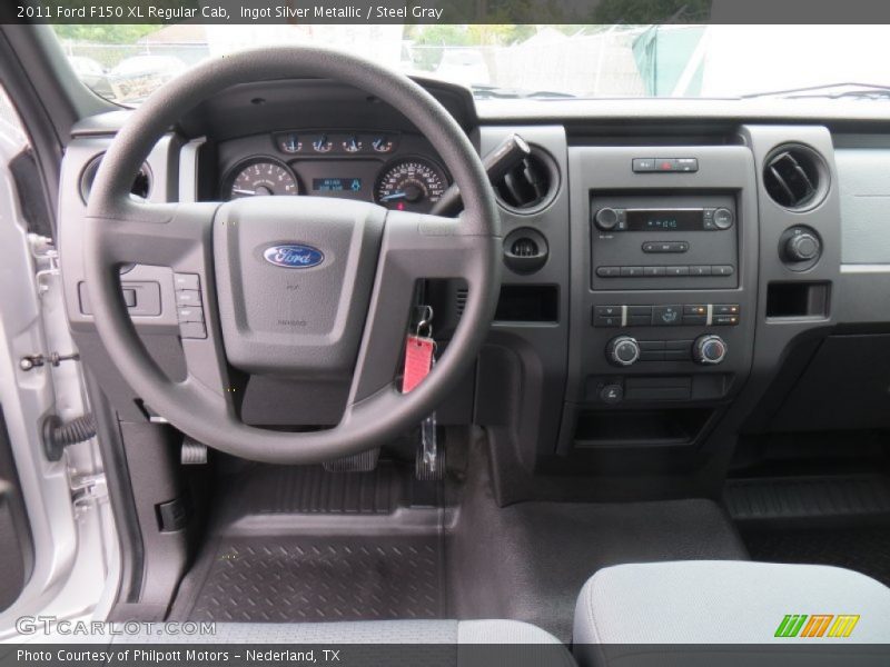 Ingot Silver Metallic / Steel Gray 2011 Ford F150 XL Regular Cab