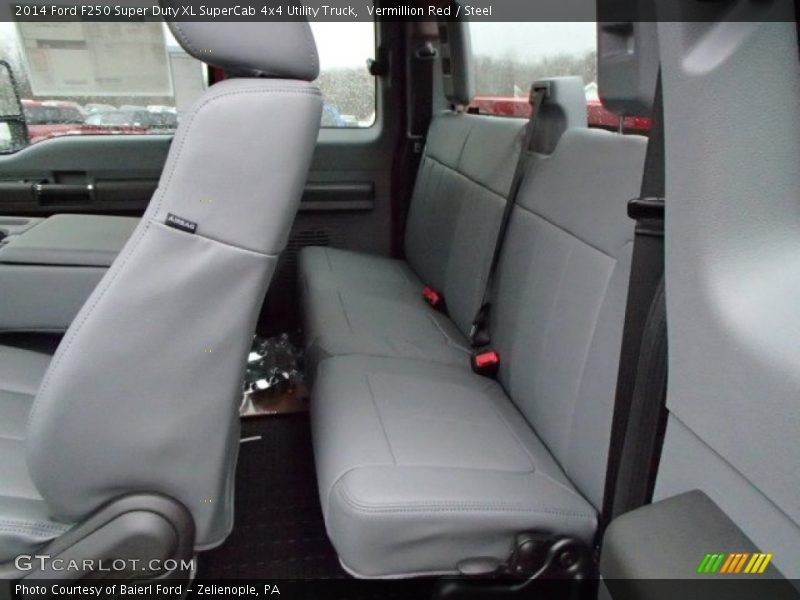 Vermillion Red / Steel 2014 Ford F250 Super Duty XL SuperCab 4x4 Utility Truck