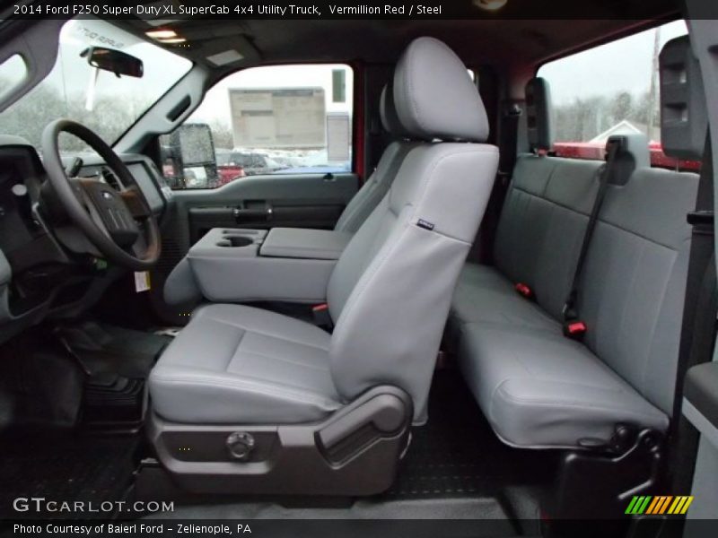 Vermillion Red / Steel 2014 Ford F250 Super Duty XL SuperCab 4x4 Utility Truck