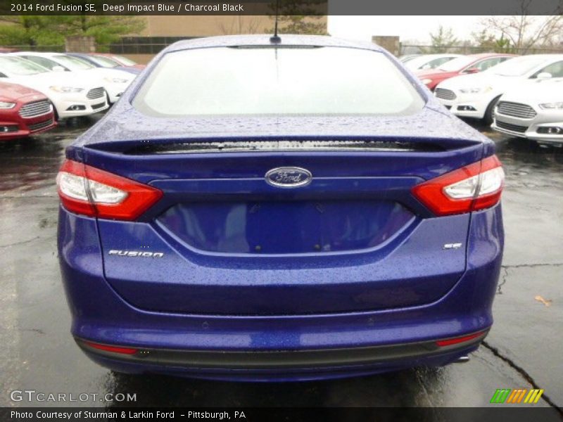 Deep Impact Blue / Charcoal Black 2014 Ford Fusion SE