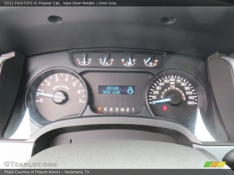 Ingot Silver Metallic / Steel Gray 2011 Ford F150 XL Regular Cab