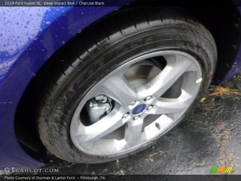 Deep Impact Blue / Charcoal Black 2014 Ford Fusion SE