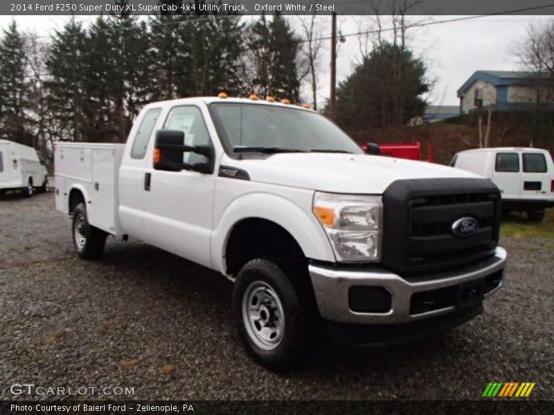 Oxford White / Steel 2014 Ford F250 Super Duty XL SuperCab 4x4 Utility Truck
