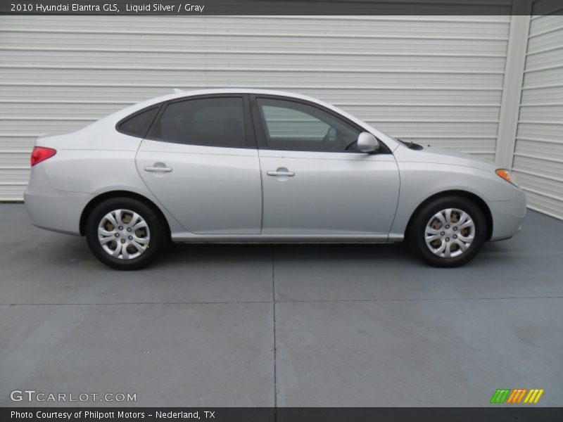 Liquid Silver / Gray 2010 Hyundai Elantra GLS
