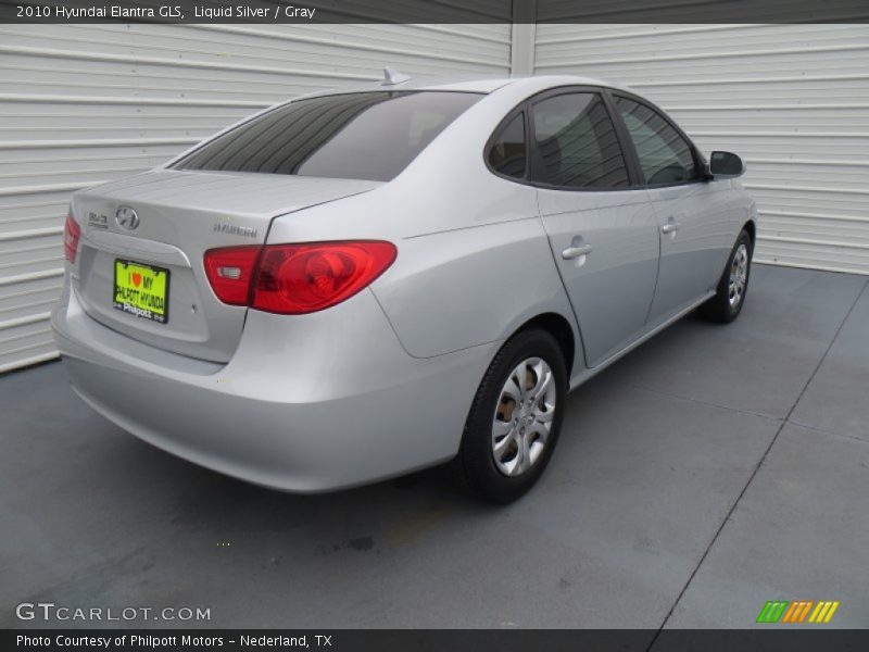 Liquid Silver / Gray 2010 Hyundai Elantra GLS