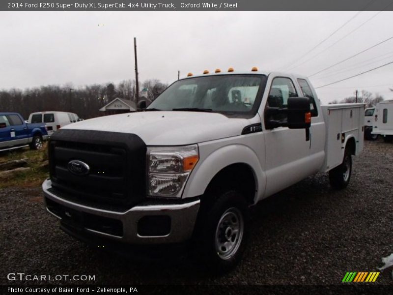 Oxford White / Steel 2014 Ford F250 Super Duty XL SuperCab 4x4 Utility Truck