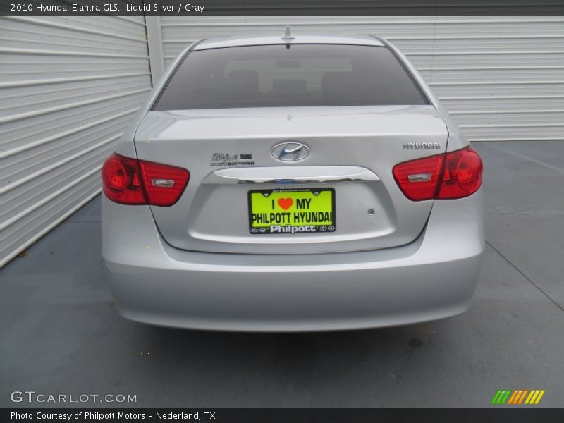 Liquid Silver / Gray 2010 Hyundai Elantra GLS