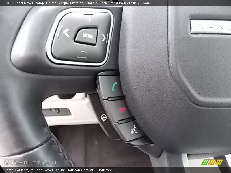 Barolo Black Premium Metallic / Ebony 2012 Land Rover Range Rover Evoque Prestige