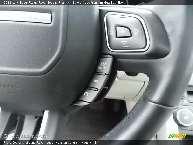 Barolo Black Premium Metallic / Ebony 2012 Land Rover Range Rover Evoque Prestige