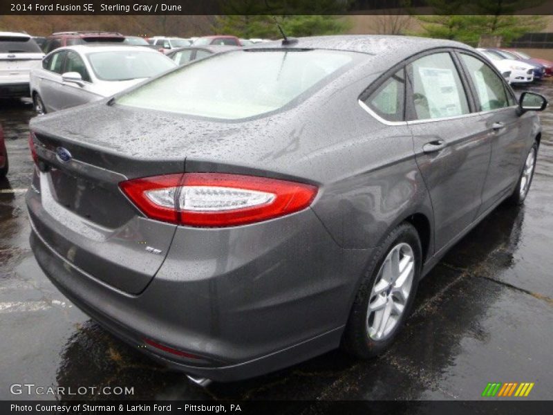 Sterling Gray / Dune 2014 Ford Fusion SE