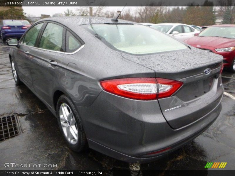 Sterling Gray / Dune 2014 Ford Fusion SE