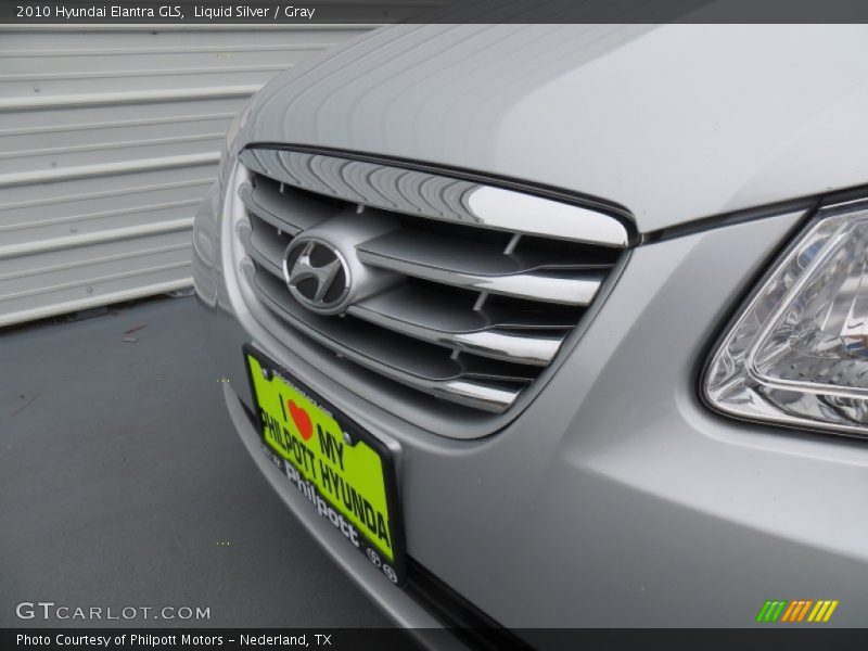 Liquid Silver / Gray 2010 Hyundai Elantra GLS
