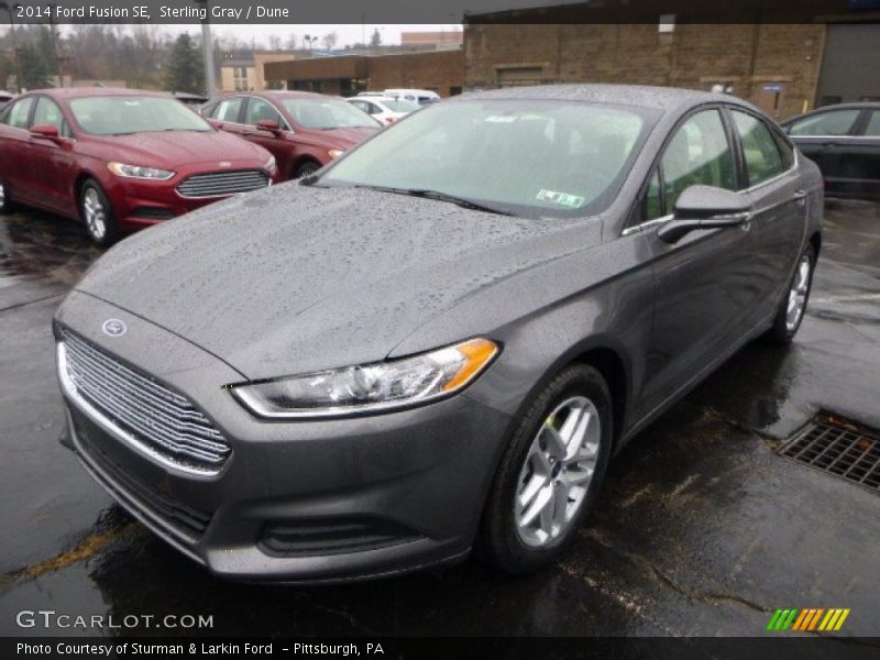 Sterling Gray / Dune 2014 Ford Fusion SE