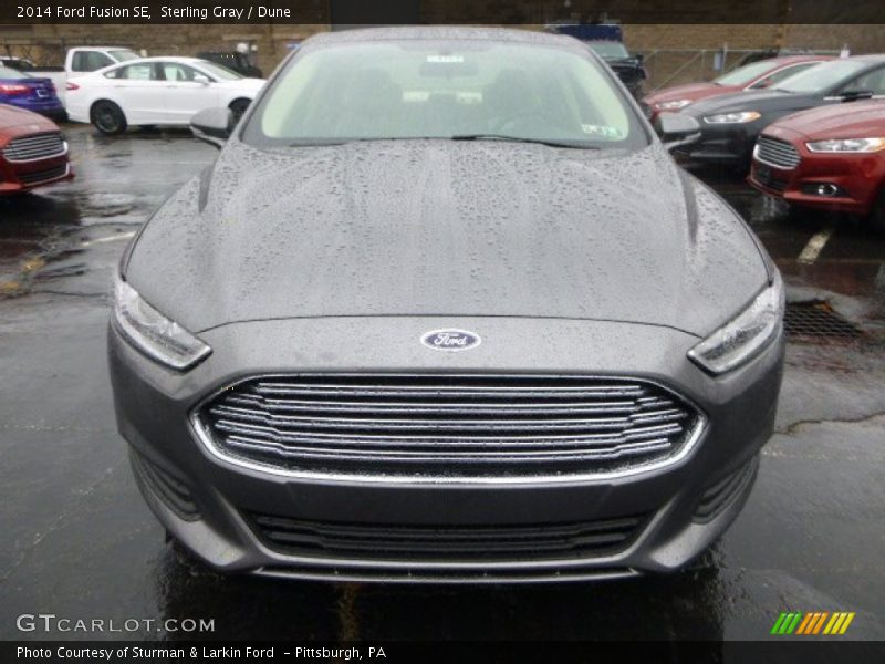 Sterling Gray / Dune 2014 Ford Fusion SE