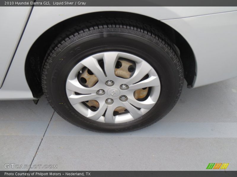 Liquid Silver / Gray 2010 Hyundai Elantra GLS